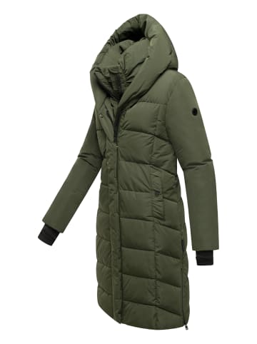 Navahoo Steppmantel Laubzauber 14 in Dark Olive