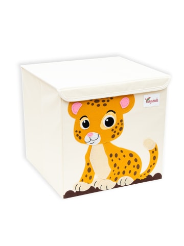 Intirilife Aufbewahrungsbox mit Deckel Kinder kompatibel mit Kallax Regalen in Tiger