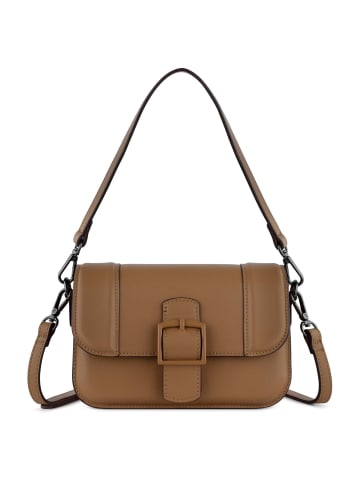 Bugatti Zita - Schultertasche 22 cm (schwarz) in cognac