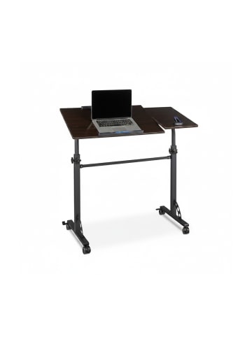 relaxdays Laptoptisch in Schwarz - (B)100 x (H)110 x (T)50 cm