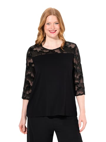 Ulla Popken Shirt in schwarz