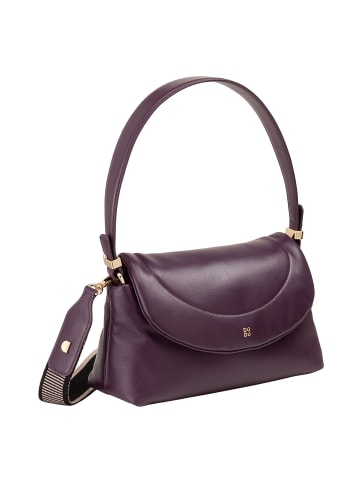 DuDu Melville Schultertasche Leder 29 cm deep purple