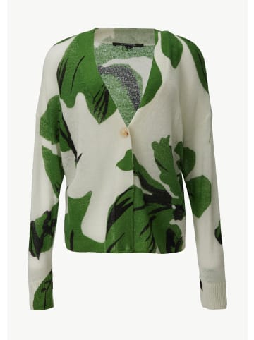 comma Strickjacke langarm in Mehrfarbig-weiß