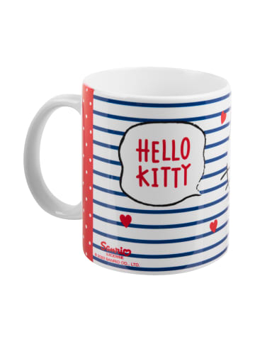Hello Kitty Hello Kitty Tasse - Hearts - Becher Kaffeetasse 320 ml in Mehrfarbig