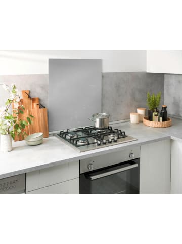 Wenko Glasrückwand Silber 60 x 70 cm in Silber