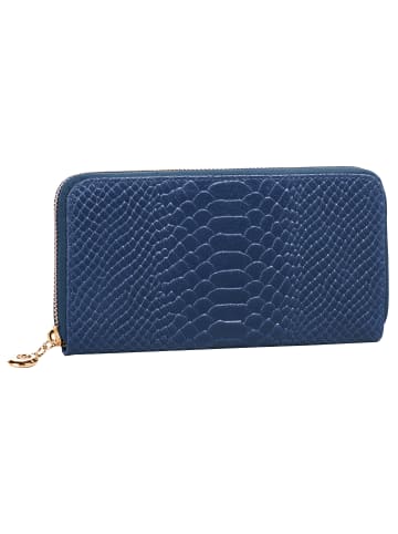Cluty Geldbörse echt Leder in blau