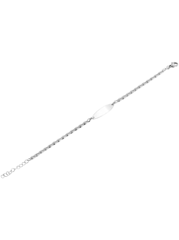 Adeliás Unisex Armband aus Edelstahl 18 cm in silber