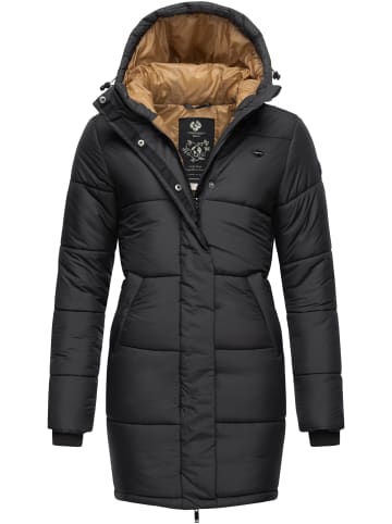 ragwear Steppmantel Relive Long Remake in Black