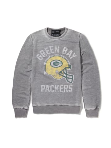 Recovered Sweatshirt Recovered NFL Green Bay Packers Helmet Print in Grau