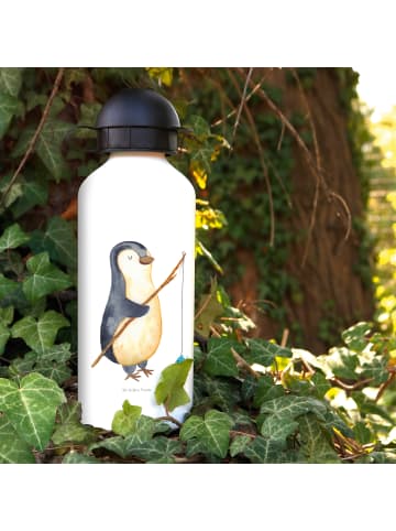 Mr. & Mrs. Panda Kindertrinkflasche Pinguin Angler ohne Spruch in Weiß
