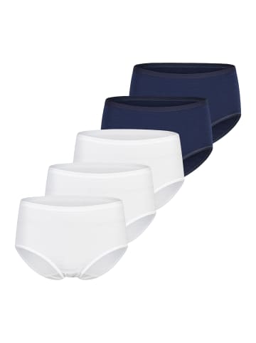 SPEIDEL Midi Slip Cotton & More in Weiß / dunkelblau