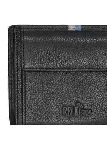 PICARD Horizon 1 Geldbörse RFID Schutz Leder 9 cm in schwarz