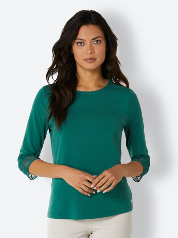 creation L 3/4-Arm-Shirt in dunkelgrün