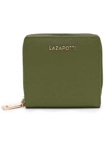 Lazarotti Bologna Leather Geldbörse Leder 10 cm in olive