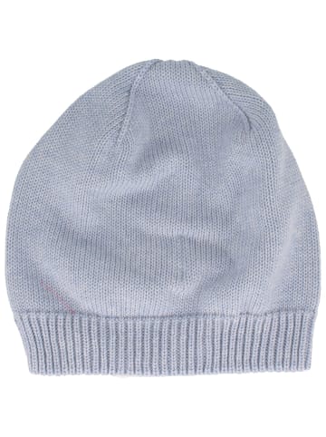 BREITER Sommer-Strickmütze in blau