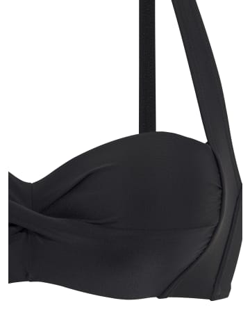 LASCANA Bandeau-Bikini-Top in schwarz