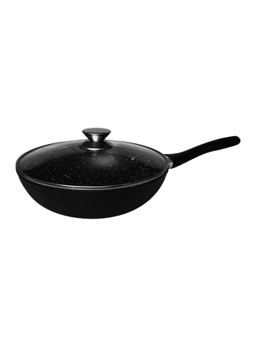 Cheffinger Wokpfanne 28 cm mit Antihaftbeschichtung - Induktionsgeeignet in Schwarz
