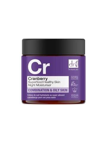Dr Botanicals Cranberry Superfood Healthy Skin Night Moisturiser - 60ml