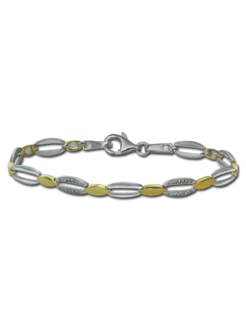 SilberDream 925 Silber, vergoldet (Gelbgold 333 Damen SilberDream Armbänder Oval ca. 18,5cm