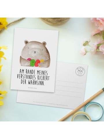 Mr. & Mrs. Panda Postkarte Bär Gefühl mit Spruch in Weiß