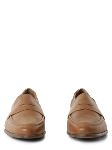 Tamaris Loafer aus Leder in cognac