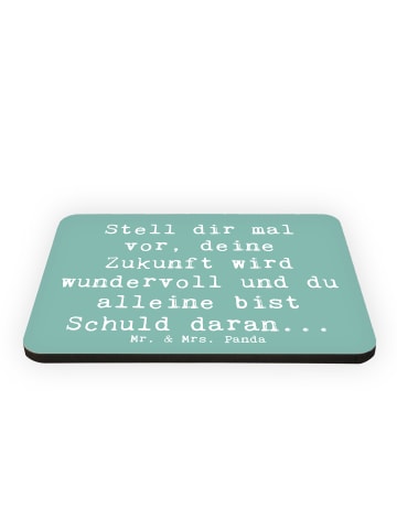 Mr. & Mrs. Panda Magnet Spruch Mutig zu sich selbst stehen mit S... in Meeresbrise