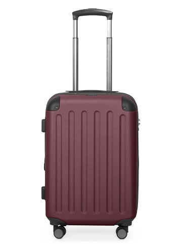 Hauptstadtkoffer Spree - Koffer Handgepäck Bordgepäck Trolley 55 x 36 x 21 cm, 42 L, TSA in Dunkelrot