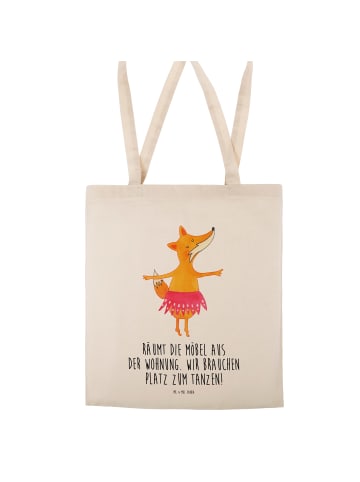 Mr. & Mrs. Panda Umhängetasche Fuchs Ballerina mit Spruch in Creme