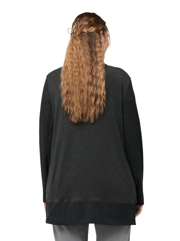 Ulla Popken Sweatjacke in schwarz
