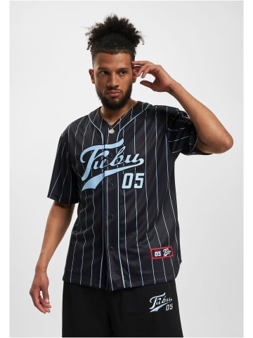 FUBU T-Shirt in black/lightblue