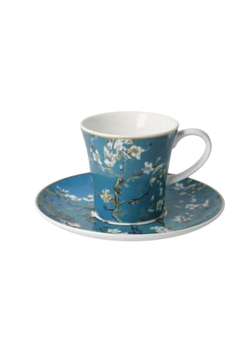 Goebel Kaffeetasse " Vincent v. Gogh - Mandelbaum blau " in van Gogh - Mandelbaum blau