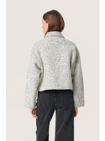 Soaked in Luxury Jacke SLSibyll Baggy fit in White and Black Melange