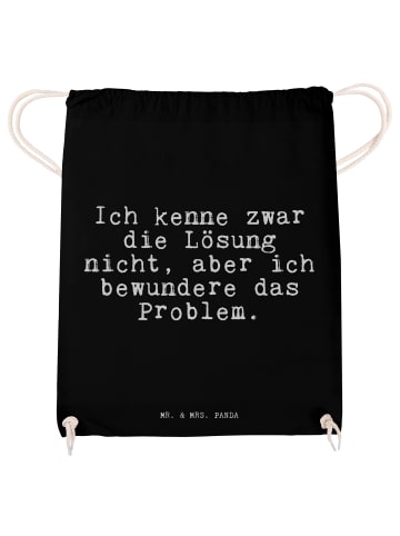 Mr. & Mrs. Panda Jutebeutel Ich kenne zwar die... mit Spruch in Schwarz