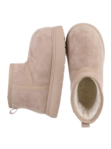 Ital-Design Stiefelette in Hellbraun