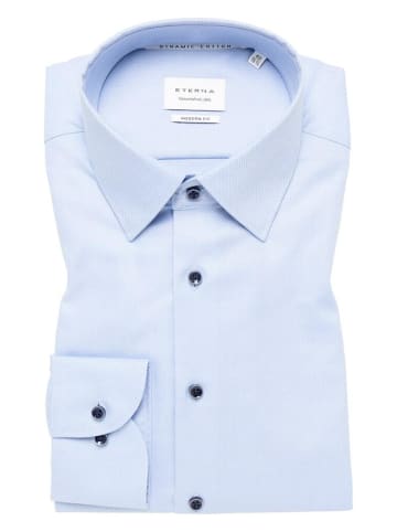 Eterna Langarmhemd in hellblau