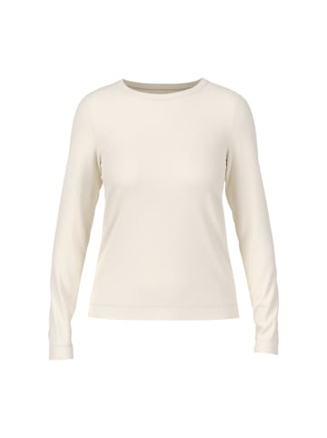MARC CAIN Klassisches Langarmshirt unifarben in Weiß