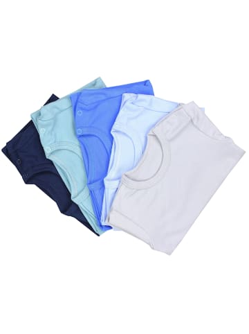 TupTam Baby Kurzarm T-Shirt 5er Set in blau Modell 1