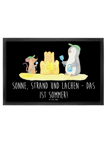 Mr. & Mrs. Panda Abstreifer Sommerfreude mit Spruch in Schwarz