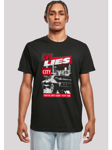F4NT4STIC T-Shirt Guns N' Roses Lies City Rock Music in schwarz