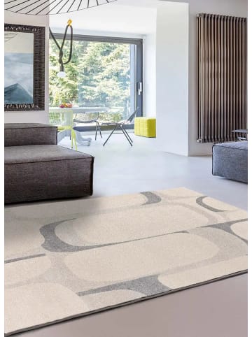 Atticgo Kurzflor-Teppich PORTO in beige / grau