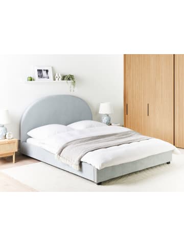 Beliani Doppelbett VAUCLUSE in Blau - (W) 174 x (H) 112 x (L) 214 cm