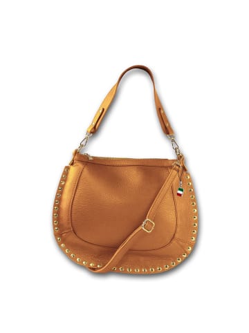 Florence Leder Schultertasche, Umhängetasche Florence Tasche tan, braun ca. 36cm