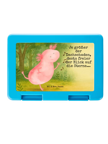 Mr. & Mrs. Panda Brotdose Axolotl Tanzen Design mit Spruch in Weiß