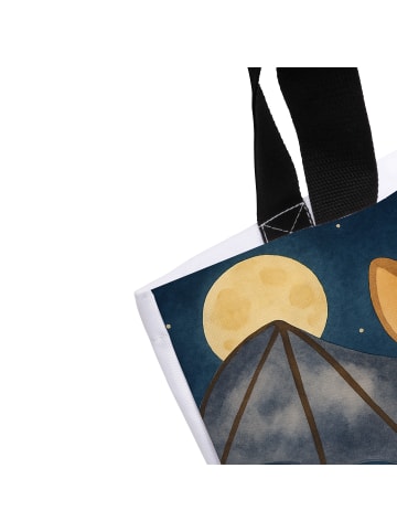 Mr. & Mrs. Panda Tote Bag Fledermaus Flügel Design ohne Spruch in Weiß