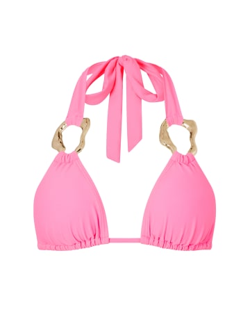 Moda Minx Bikinioberteil Irregular Hoop Triangle Top in pink