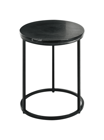 Beliani Beistelltisch TYRELL in Schwarz - (W) 40 x (H) 45 x (L) 40 cm