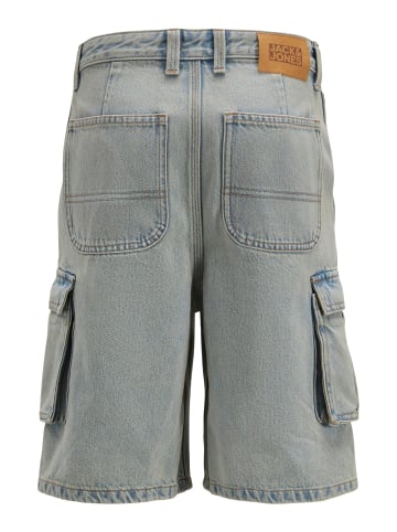 JACK & JONES Junior Cargo Shorts in Blue Denim