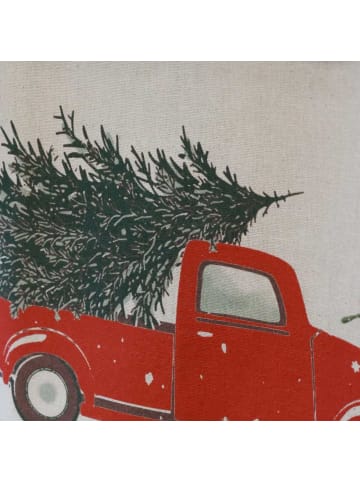Chic Antique Geschirrtuch AIX AUTO mit Weihnachtsbaum auf Dach