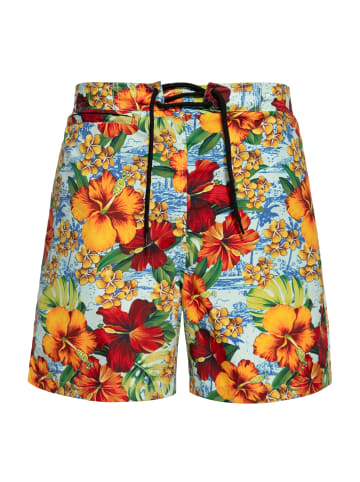 King Kerosin King Kerosin Badeshorts Colorful Hibiscus in bunt