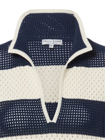 Marie Lund Strickshirt in marine - 0002